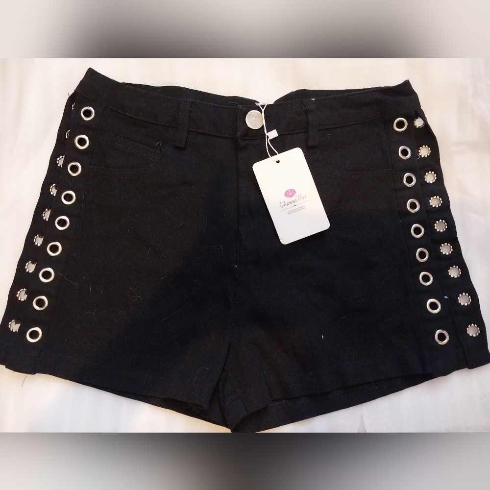 Sexy Lace Up Jean Shorts